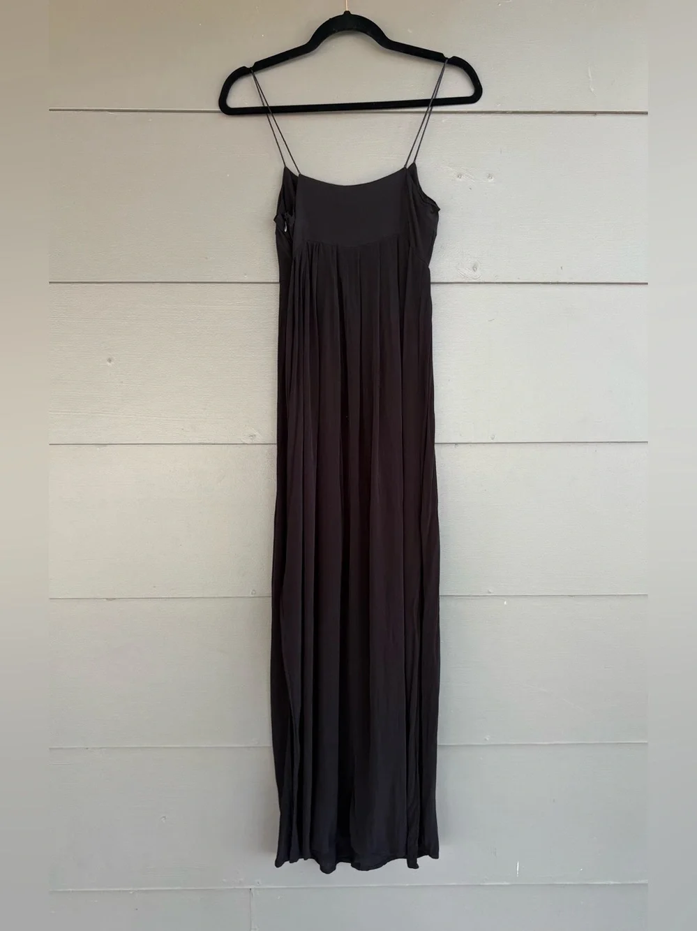 ASOS Black Spaghetti Strap Maxi Dress